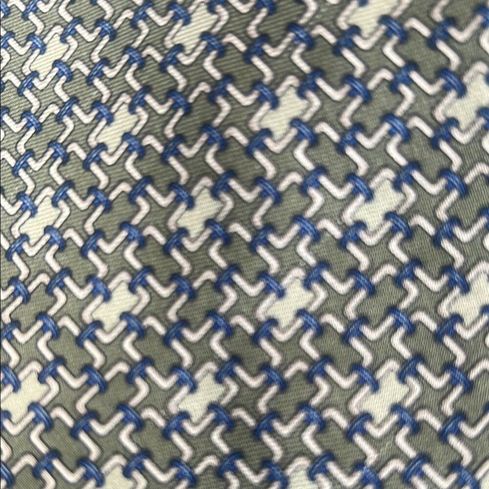 Brooks brothers Green and Blue Patterned Men's Tie